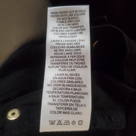 Frame Denim Le High Flare Black Jeans Stretch High Waisted Film Noir Size 24 - Picture 12 of 13